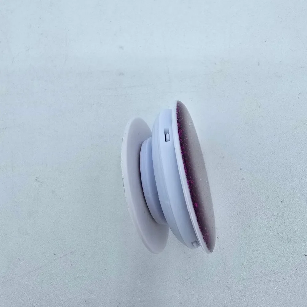Glittery Purple Round Cellphone Stand